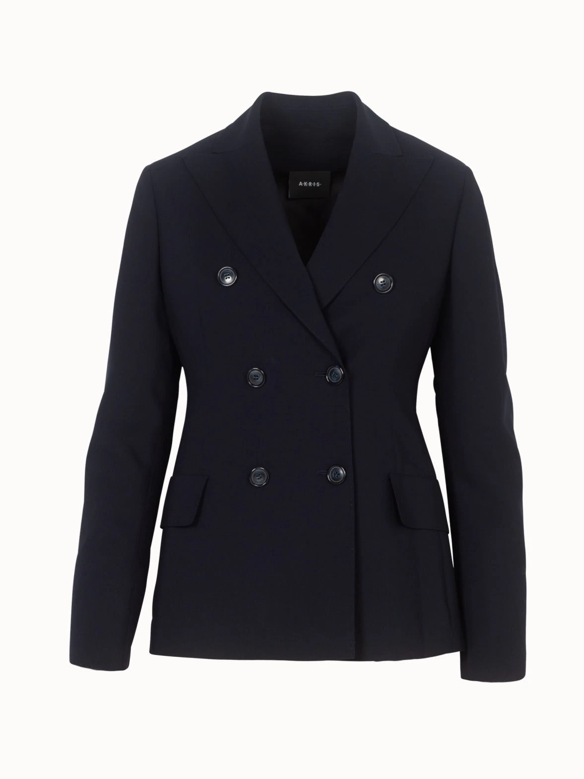 AKRIS Jacket In Cool Wool Polyester With Peak Lapel - Image 5