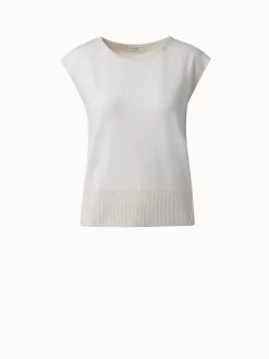 Cap Sleeve Cashmere Wool Top