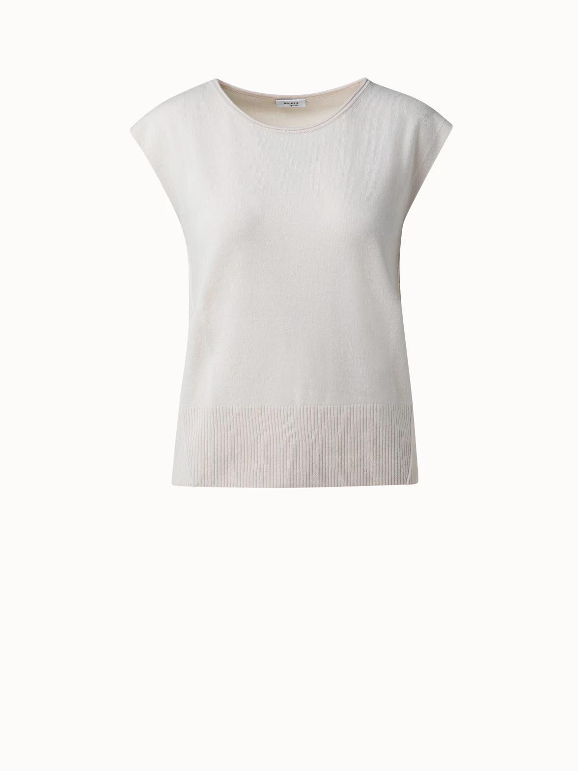 Cap Sleeve Cashmere Wool Top