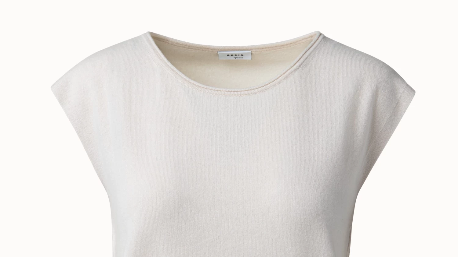 Cap Sleeve Cashmere Wool Top - Image 3