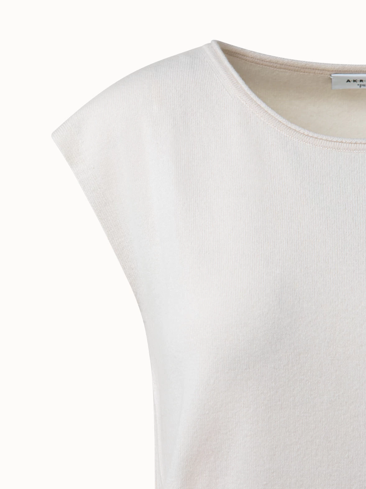 Cap Sleeve Cashmere Wool Top - Image 5