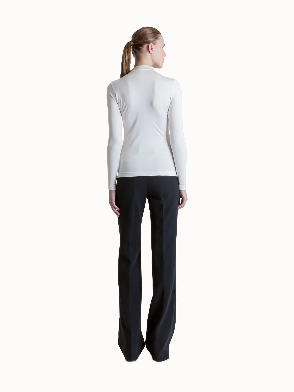AKRIS Long Sleeve Shirt In Silk Jersey - Image 3
