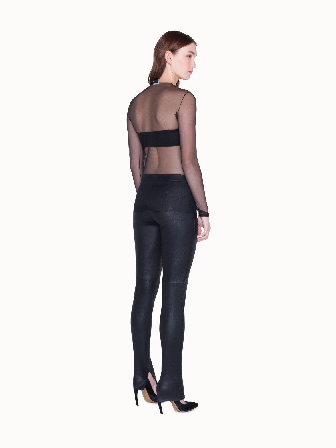 AKRIS Long Sleeve Sheer Mesh Layering Top - Image 4