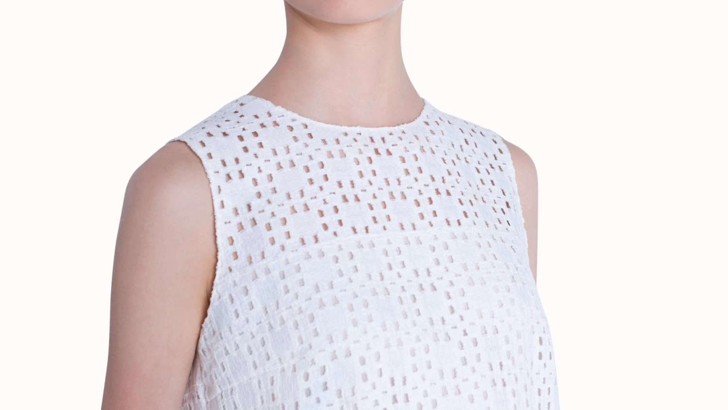 AKRIS Blouse With Plaid Embroidery - Image 6