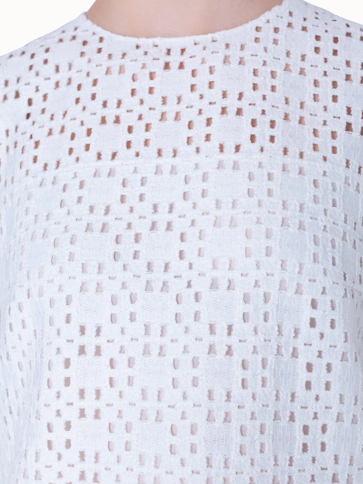 AKRIS Blouse With Plaid Embroidery - Image 7