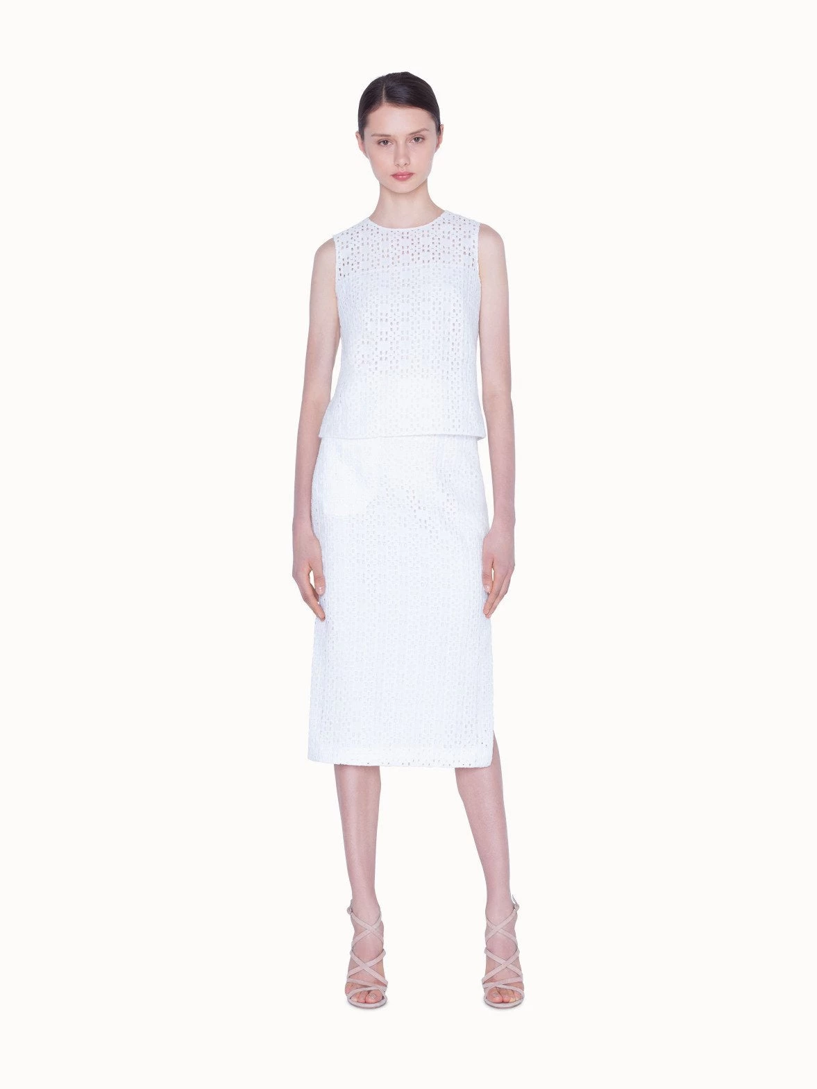 AKRIS Blouse With Plaid Embroidery - Image 3