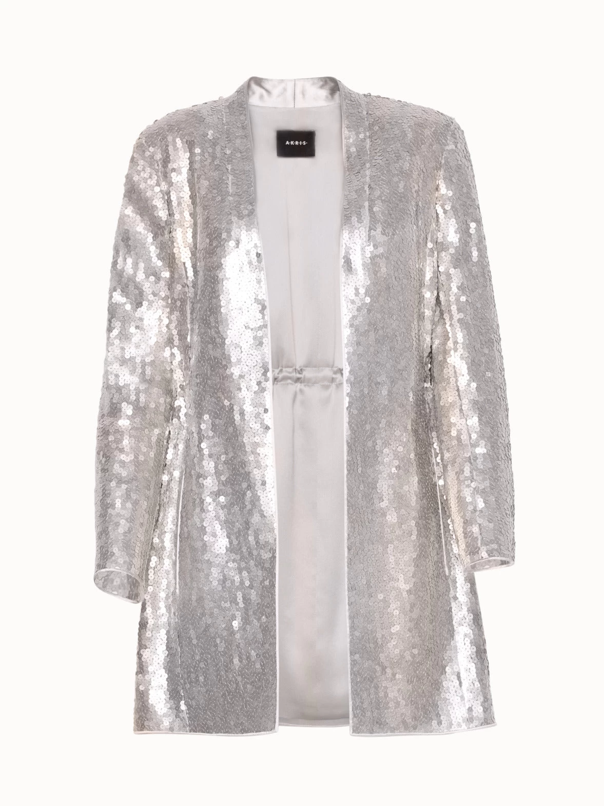 AKRIS Long Jacket In Silk With Sequins - Image 5