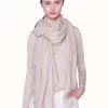AKRIS Cashmere Silk Scarf With Subtle Fringe