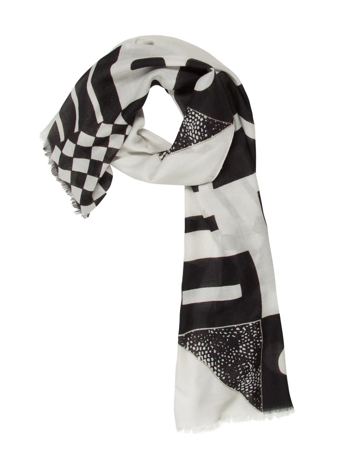 AKRIS Cashmere Silk Scarf With Kaleidoscope Print - Image 3