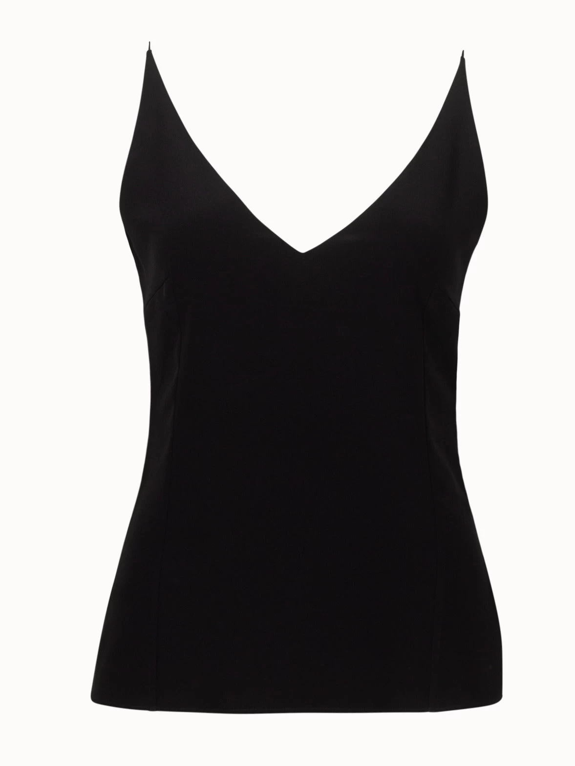 AKRIS Silk Crêpe Tank Top With Spaghetti Straps - Image 4