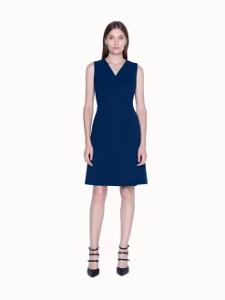 AKRIS Dress In Wool Double Face Wrap Style