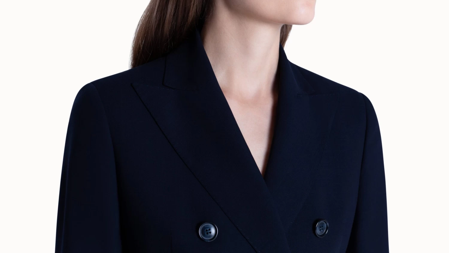 AKRIS Jacket In Cool Wool Polyester With Peak Lapel - Image 6