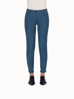 AKRIS Pants In Cotton Silk Stretch Double Face