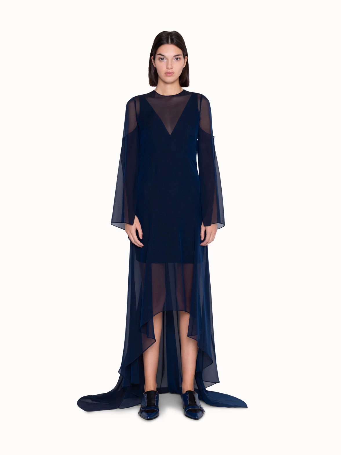 AKRIS Long Evening Dress In Silk - Image 3