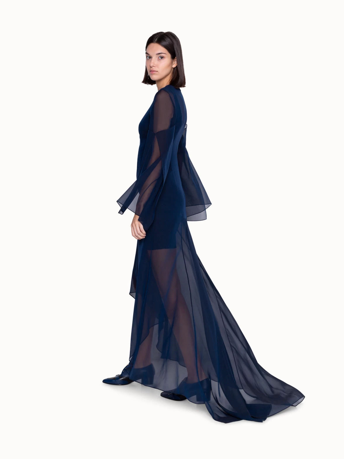 AKRIS Long Evening Dress In Silk - Image 5