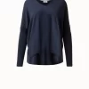 Oversized V-Neck Merino Wool Knit Pullover