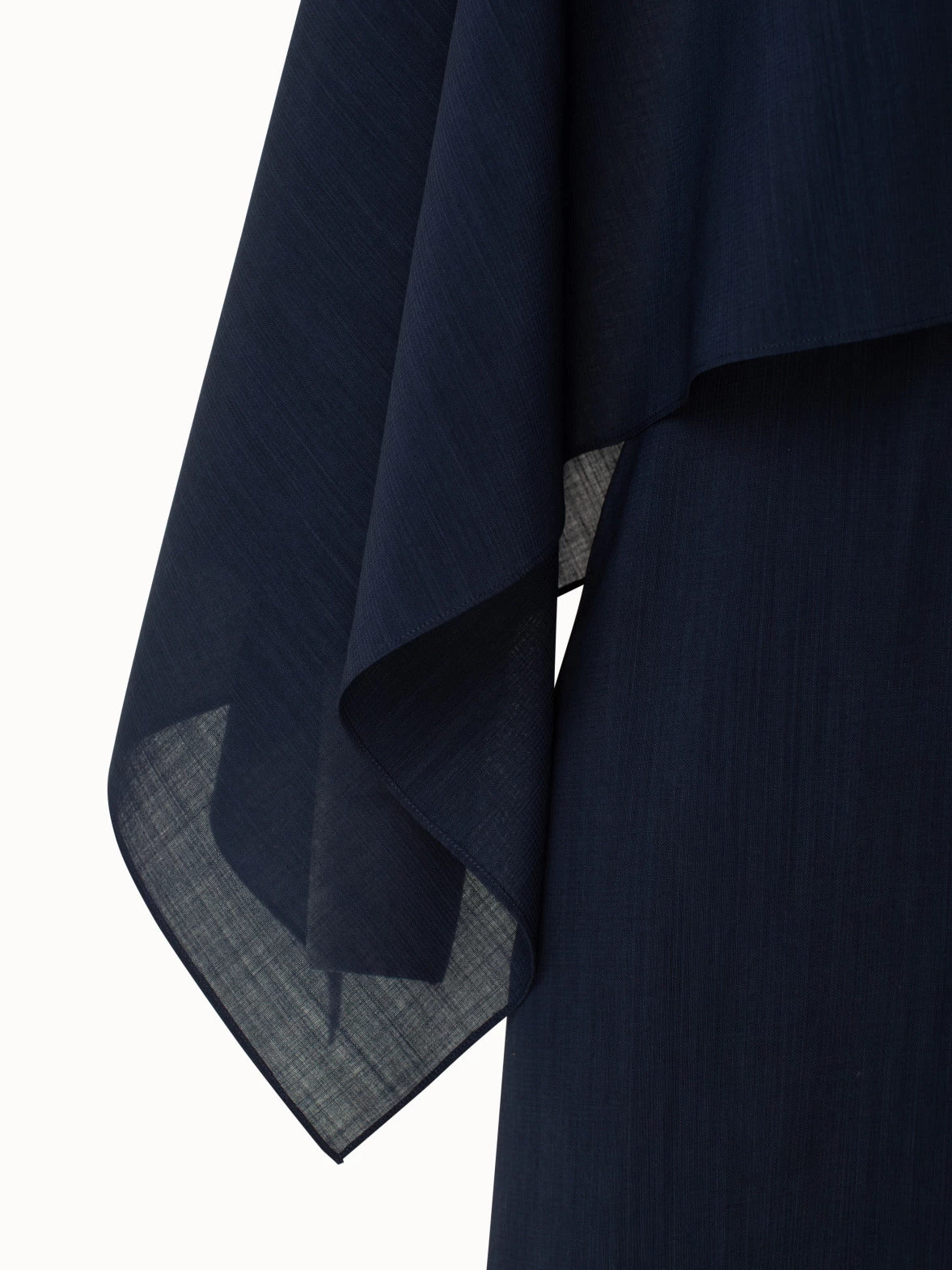 AKRIS Draped Midi Wool Crêpe Dress - Image 5