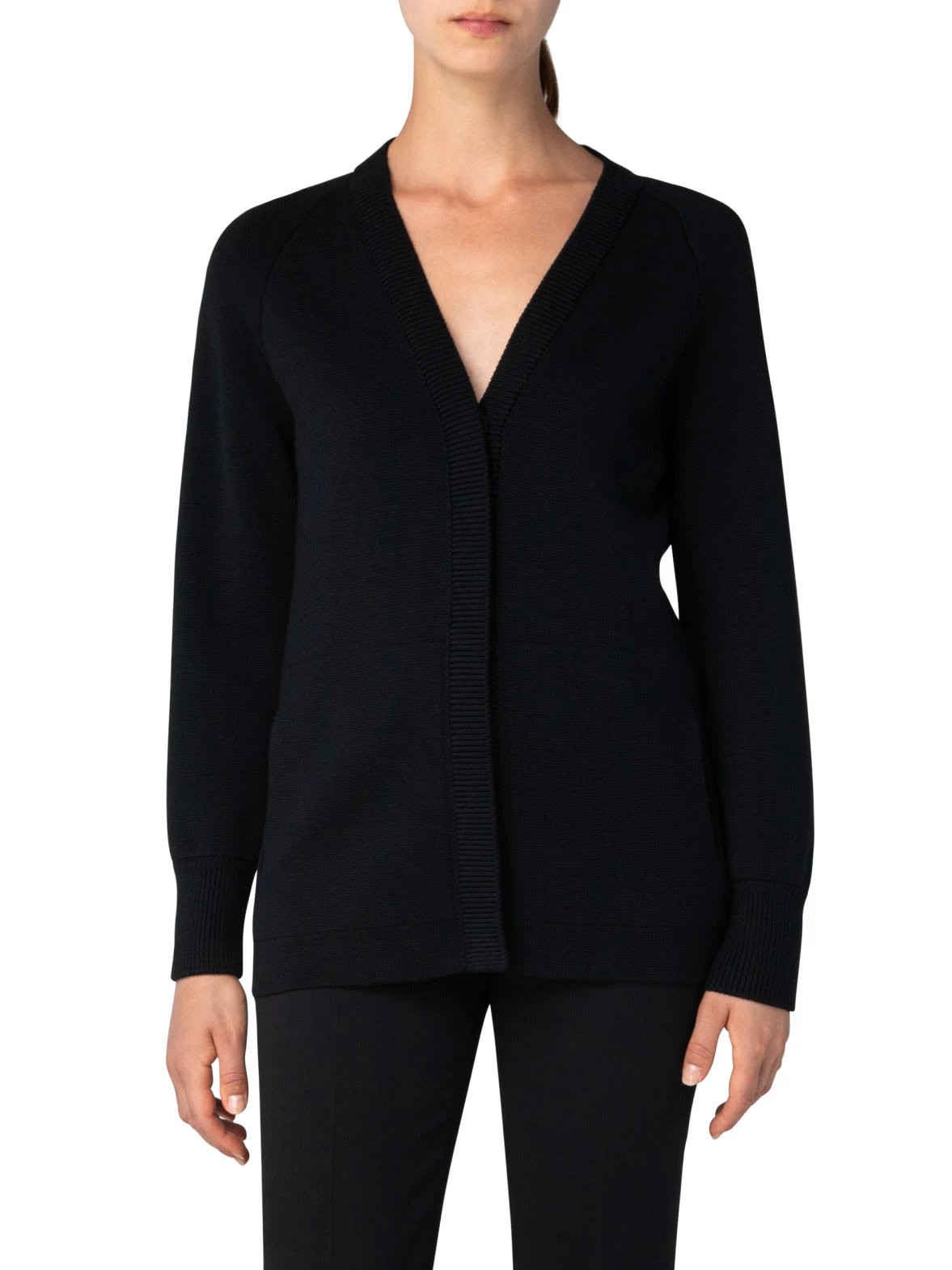AKRIS Knit Milano Wool Silk Blend Cardigan - Image 2