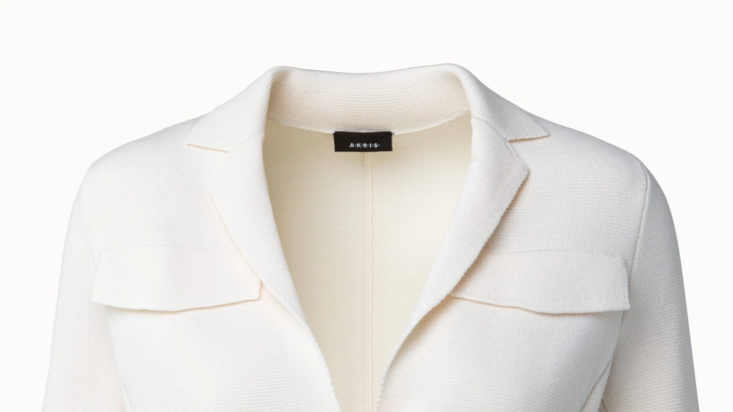 AKRIS Wool Silk Belted Knit Blazer - Image 3