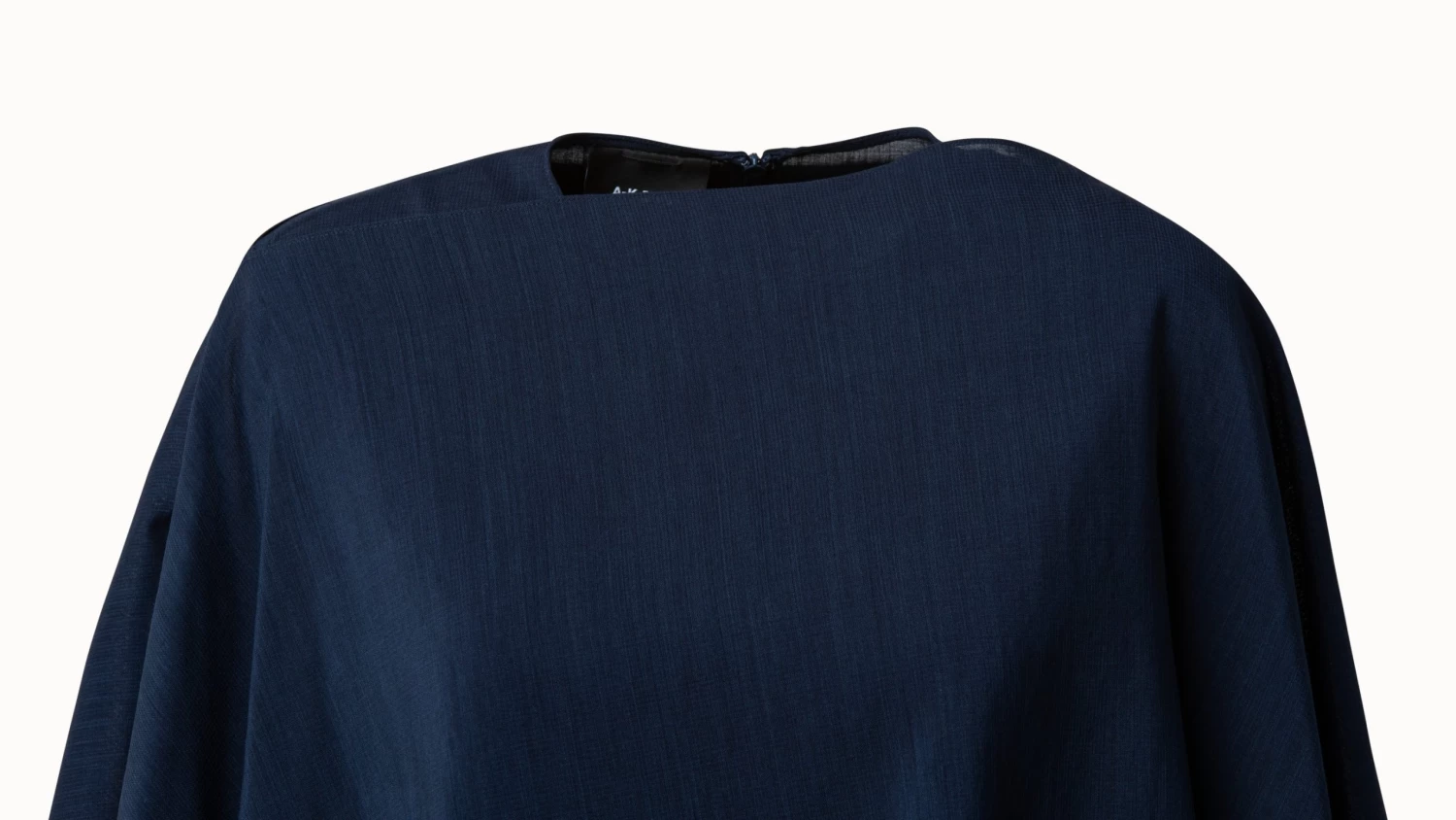 AKRIS Draped Midi Wool Crêpe Dress - Image 3