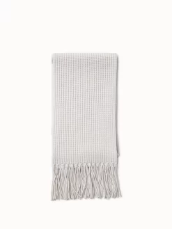 Chunky Long Rib Scarf With Fringes