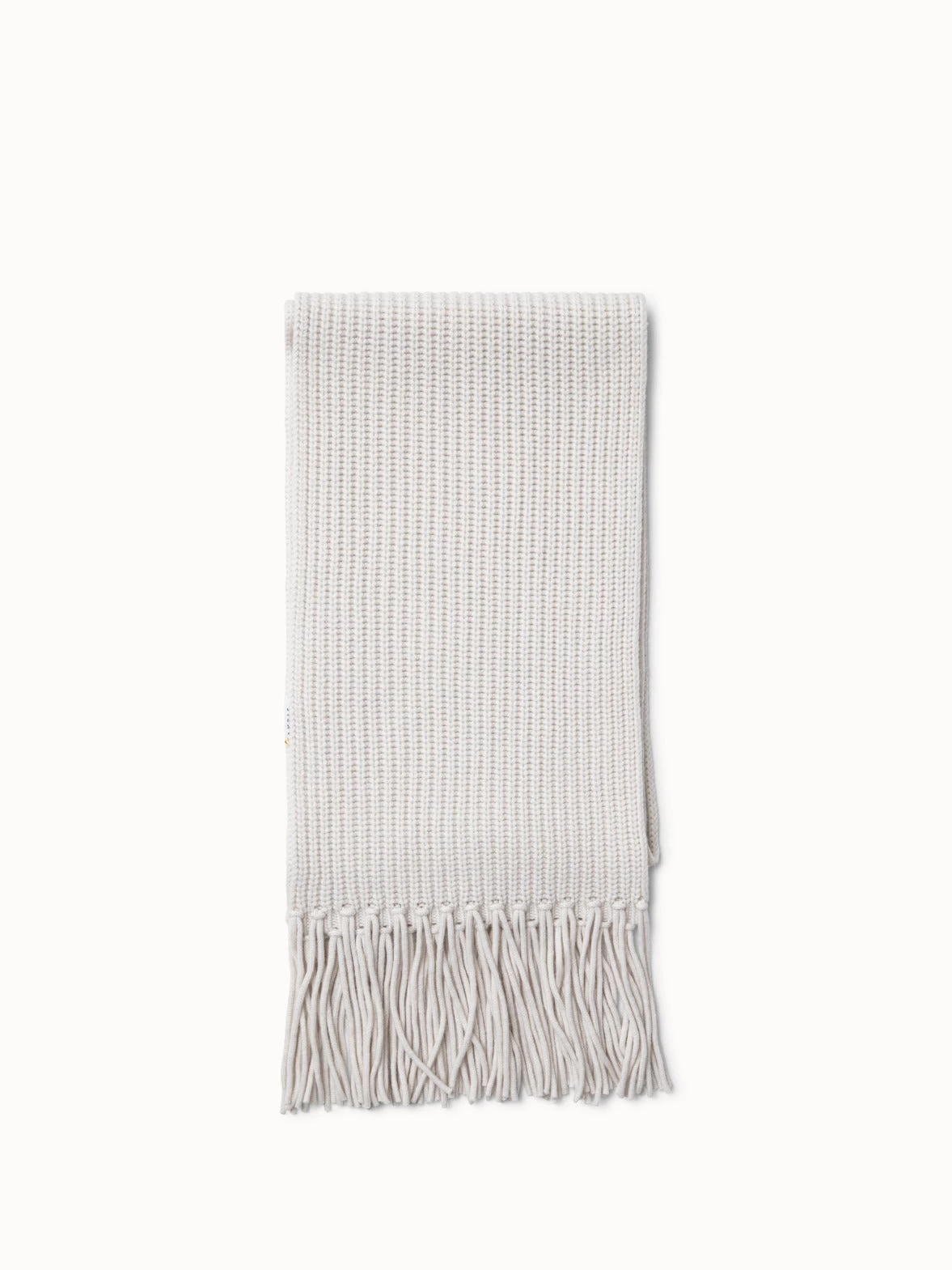 Chunky Long Rib Scarf With Fringes