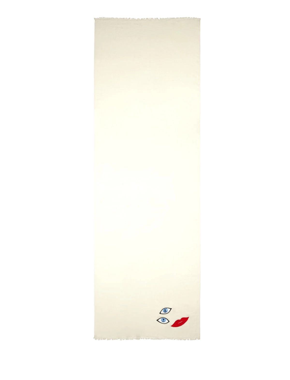 AKRIS Scarf In Cashmere Silk With Portrait Pint