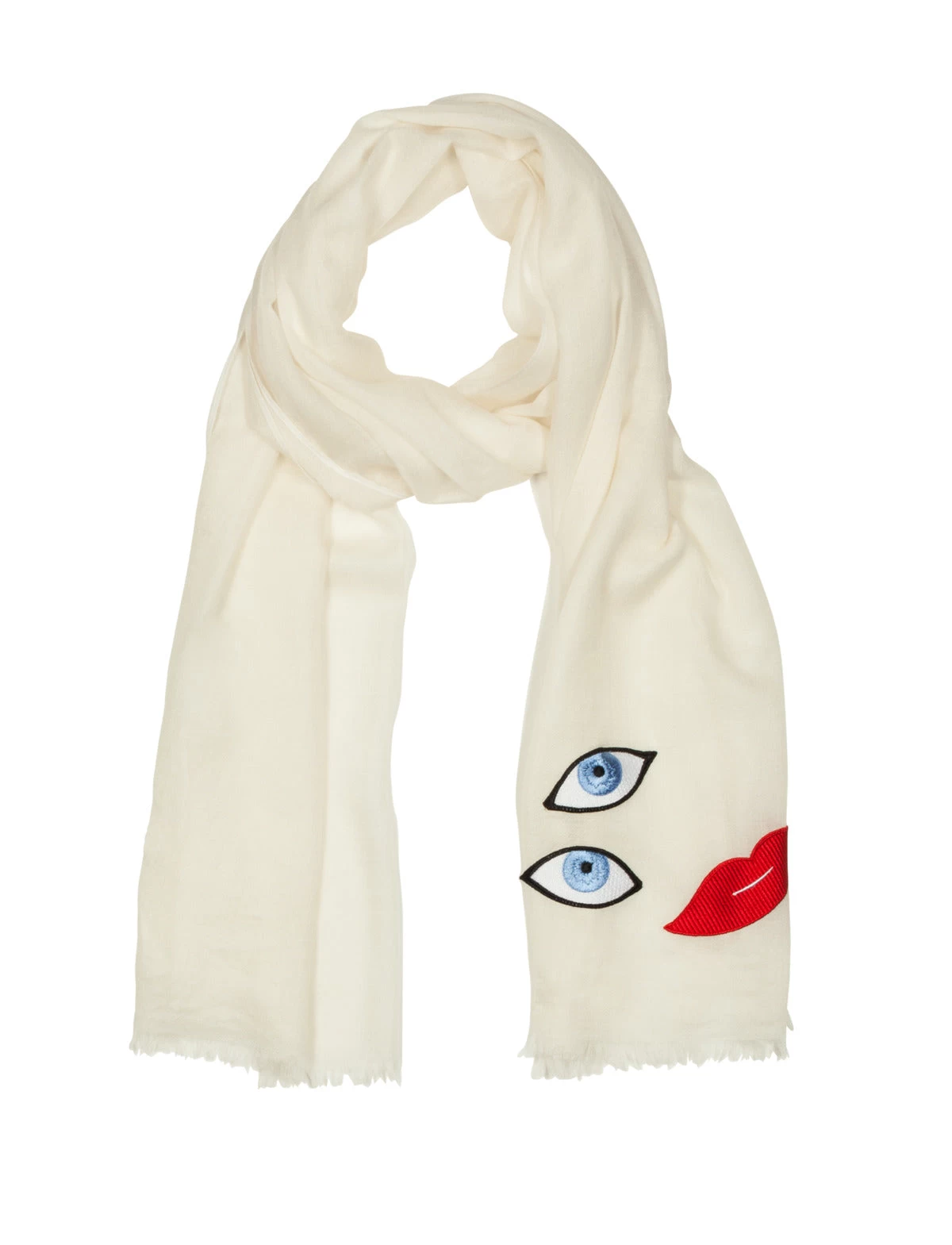 AKRIS Scarf In Cashmere Silk With Portrait Pint - Image 2