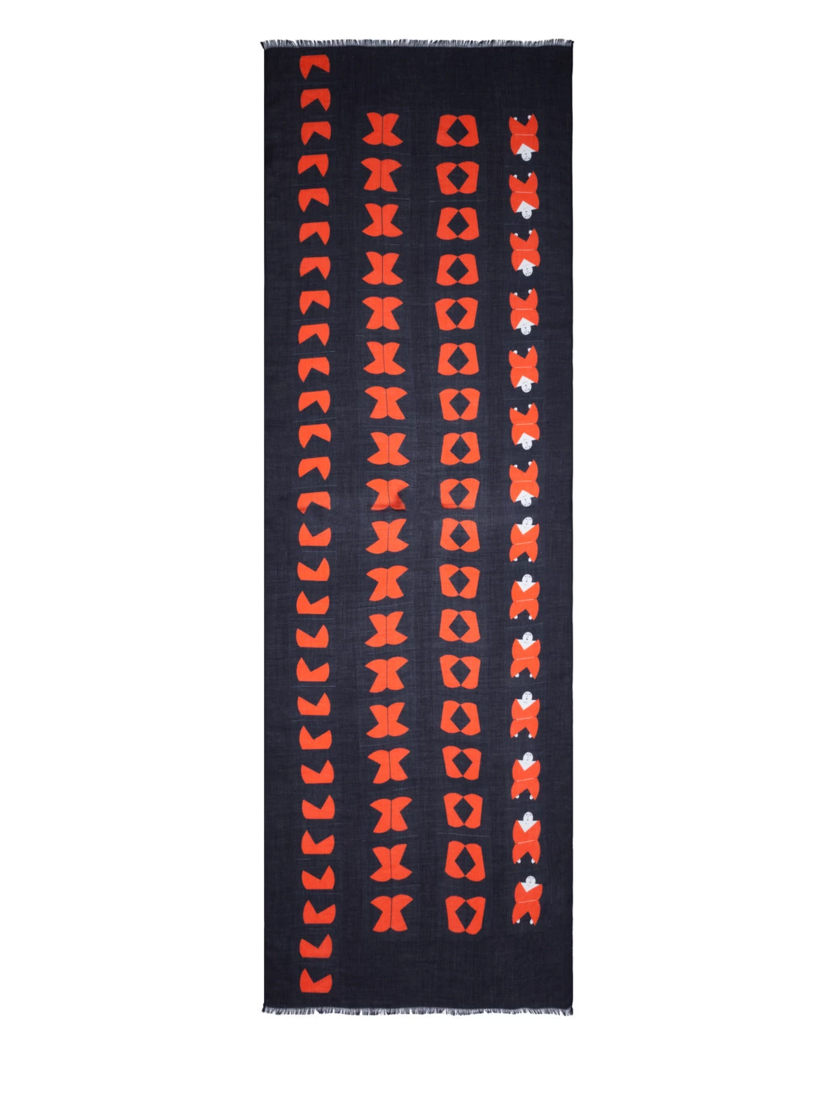 AKRIS Scarf In Cashmere Silk With Magic Form Print