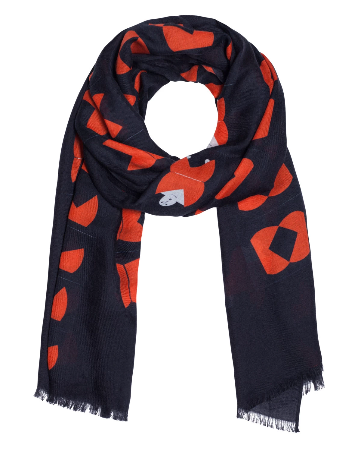 AKRIS Scarf In Cashmere Silk With Magic Form Print - Image 2
