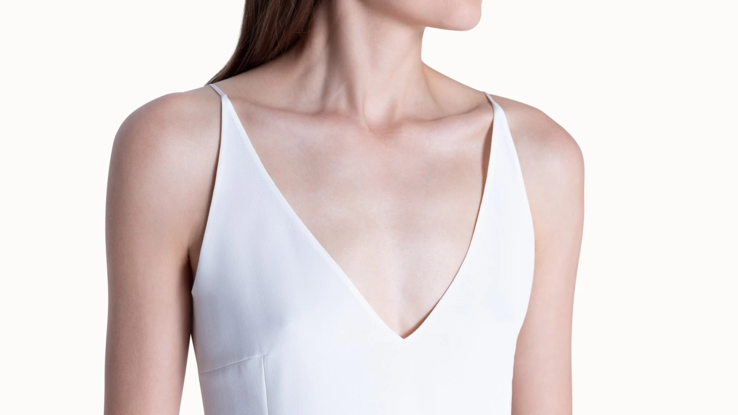 AKRIS Tank Top In Silk Crêpe With V-Neck - Image 5