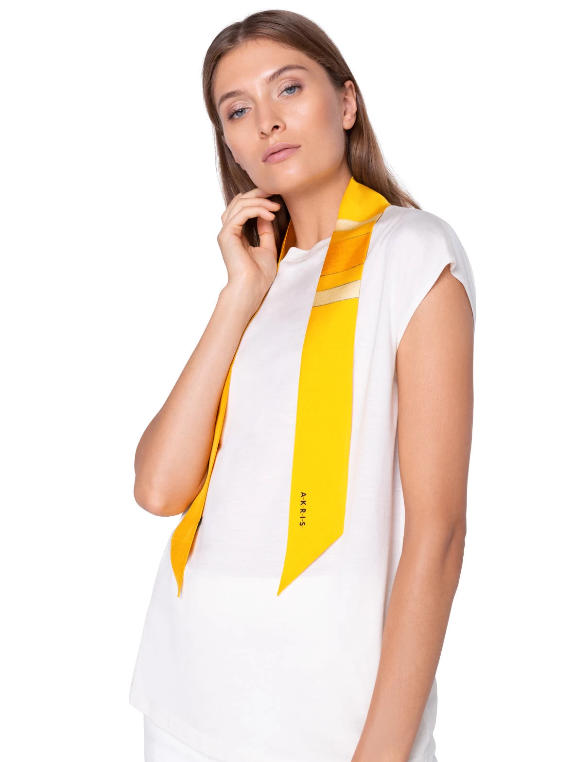 AKRIS Twilly In Silk With Orizzonte Print - Image 7