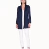 AKRIS Long Jacket Cardigan Style In Cotton Voile