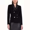 AKRIS Double-face Jacket With Satin Collar