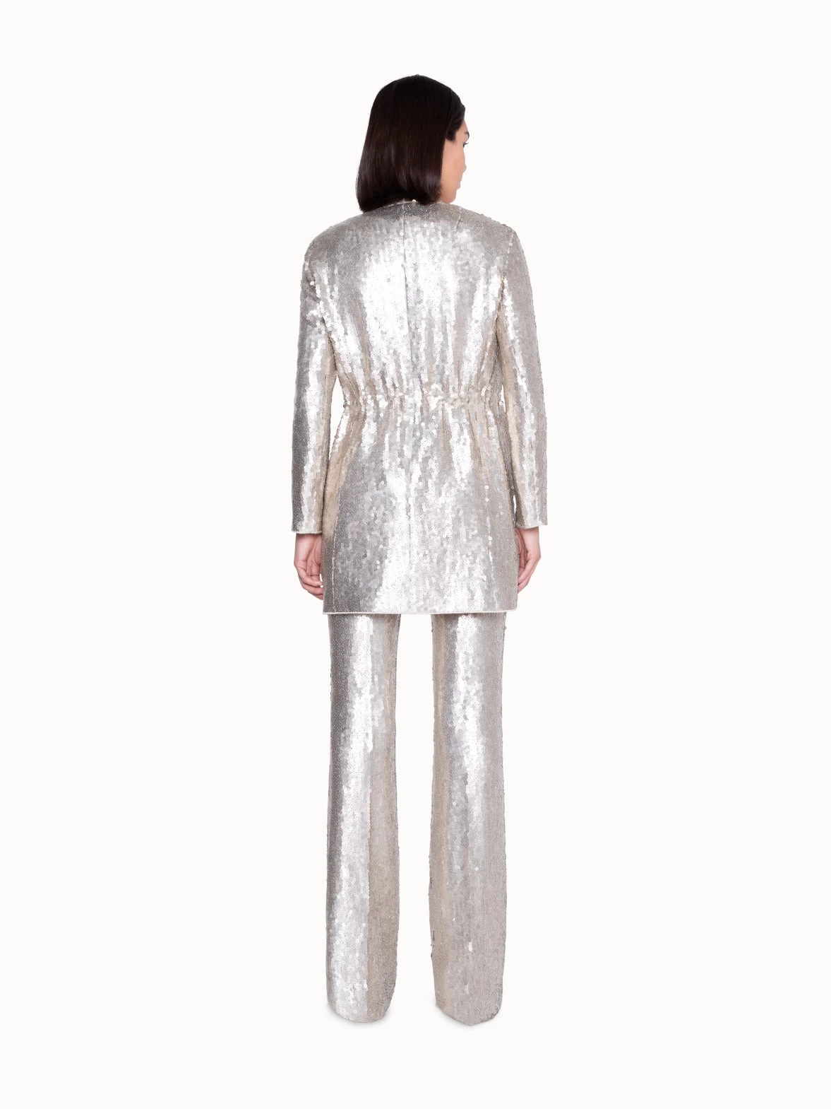 AKRIS Long Jacket In Silk With Sequins - Image 4