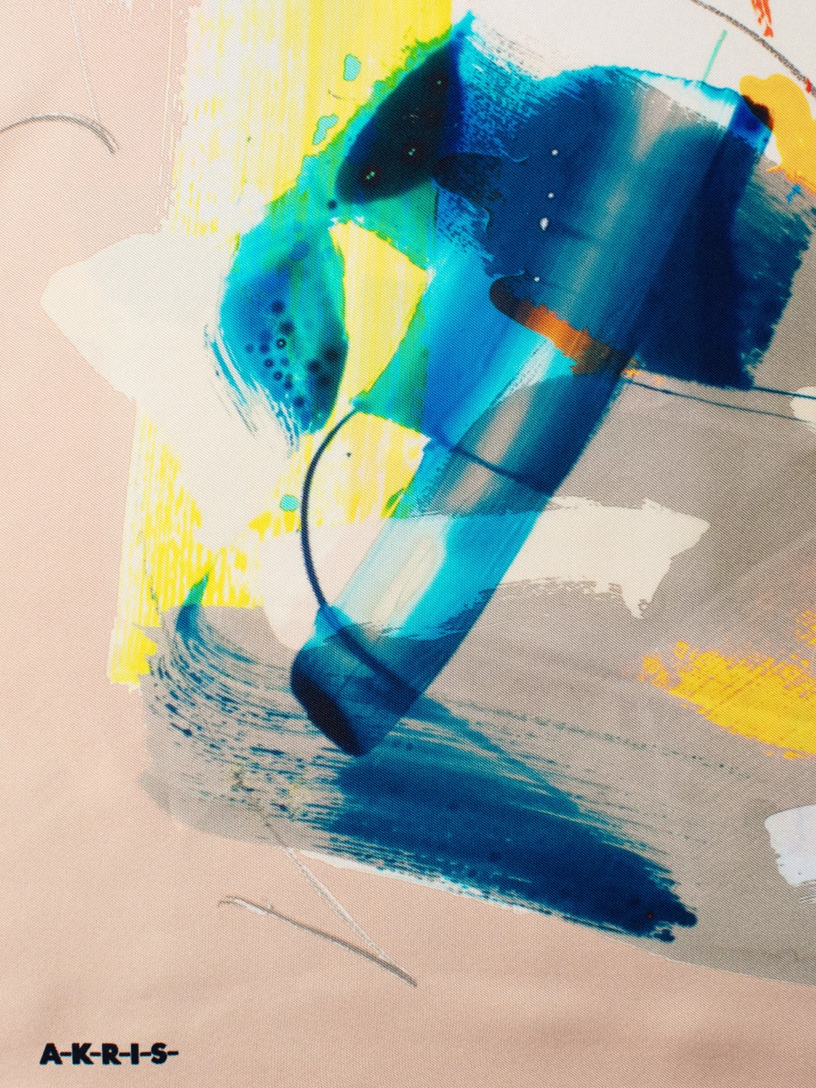 AKRIS Brush Stroke Silk Scarf - Image 6