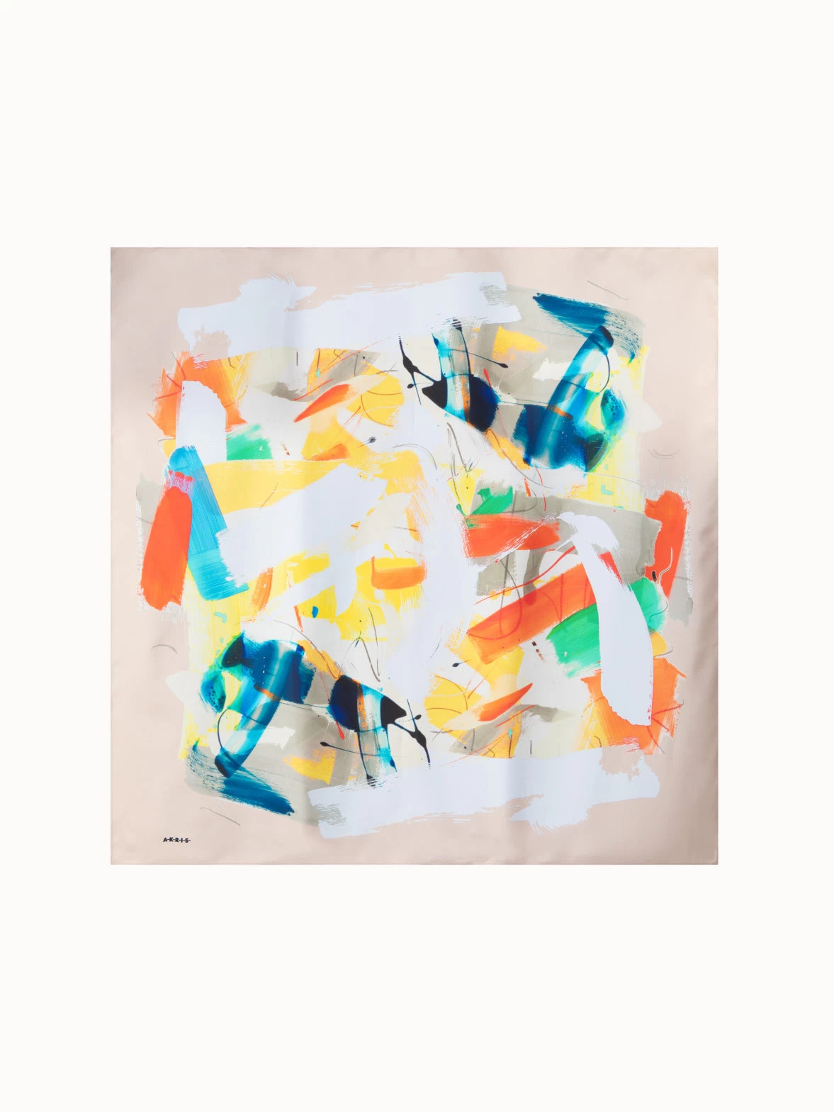 AKRIS Brush Stroke Silk Scarf - Image 4