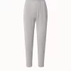 AKRIS Silk Cotton Lurex Knit High-Waisted Jogger Pants