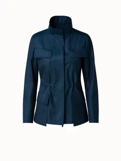 AKRIS Cashmere Silk Storm System® Safari Jacket