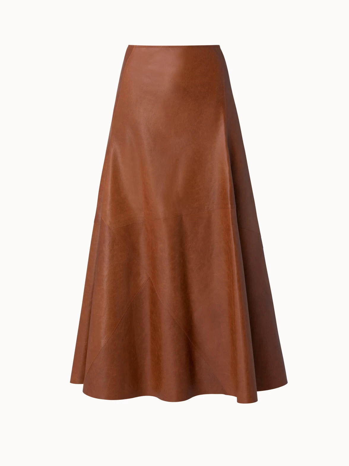 AKRIS Nappa Leather Maxi Skirt
