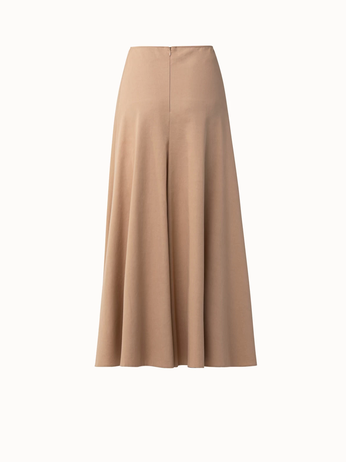 AKRIS Cotton Gabardine Flared Maxi Skirt - Image 3