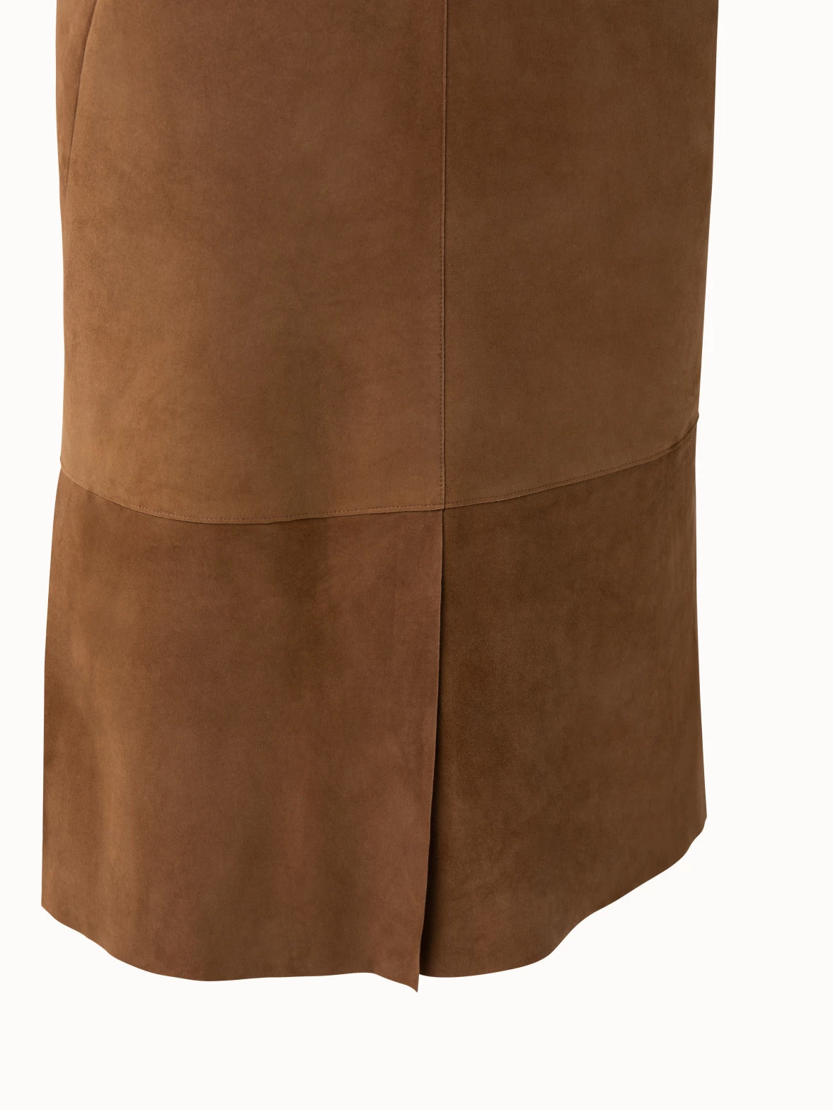 AKRIS Sleeveless Suede V-Neck Dress - Image 5