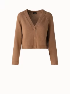 AKRIS Cropped Cotton Cardigan