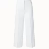 Wide Leg Cropped Cotton Pants
