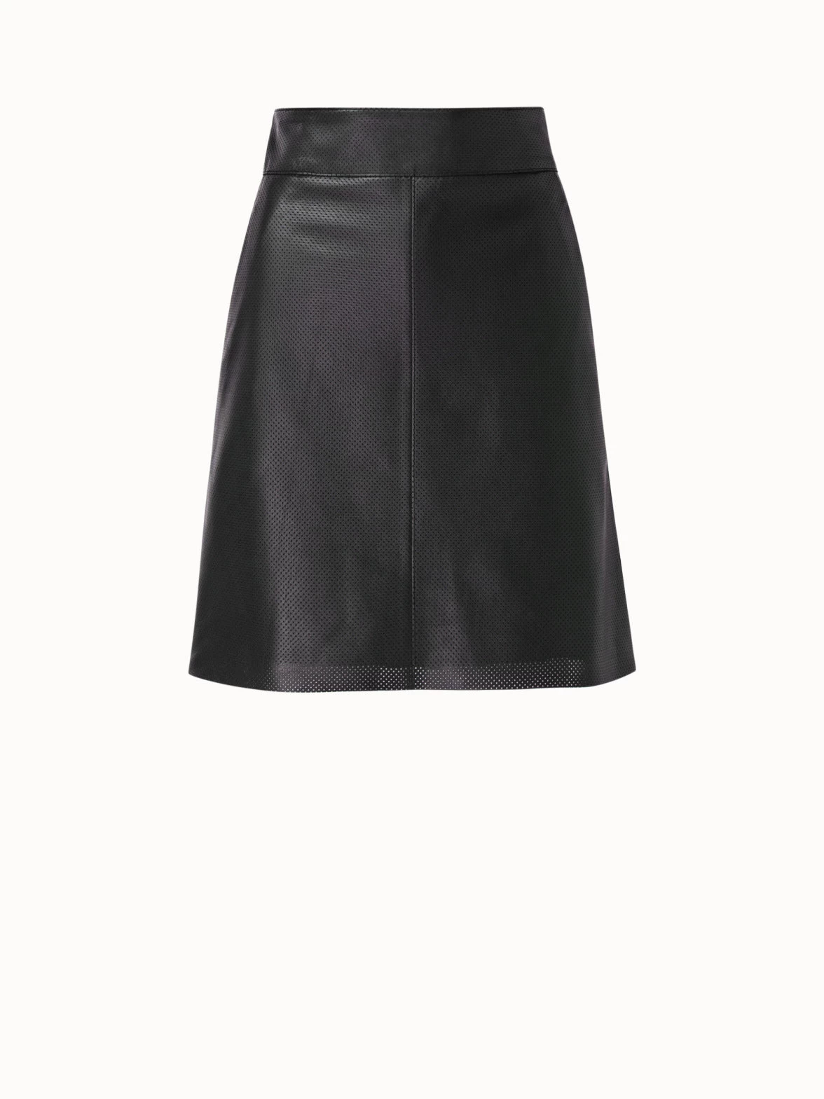 Mini Leather Pin Dot Skirt