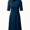 AKRIS Double Face Wool Crêpe Sheath Dress