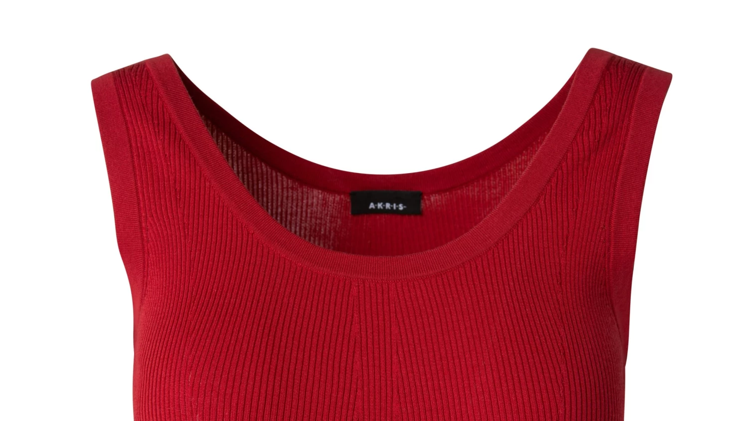 AKRIS Sea Island Cotton Rib Knit Tank - Image 3