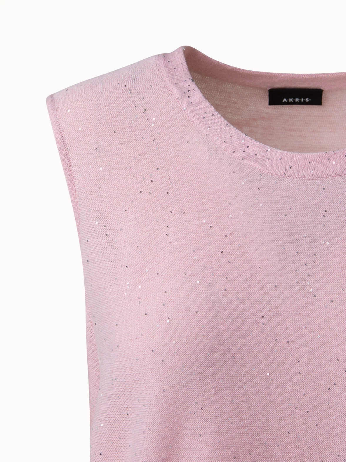 AKRIS Linen Sequins Knit Tank - Image 5