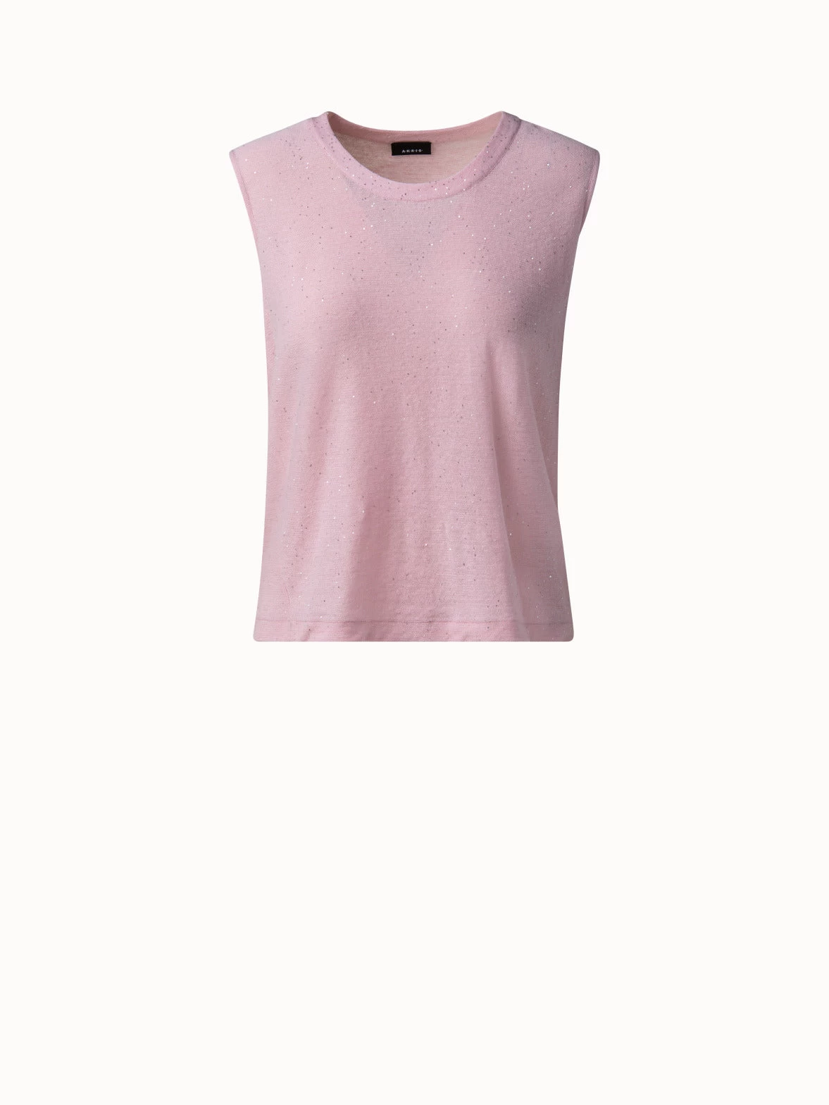 AKRIS Linen Sequins Knit Tank