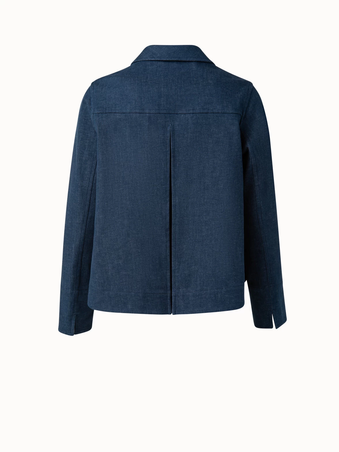 AKRIS Cropped Cotton Denim Jacket - Image 2